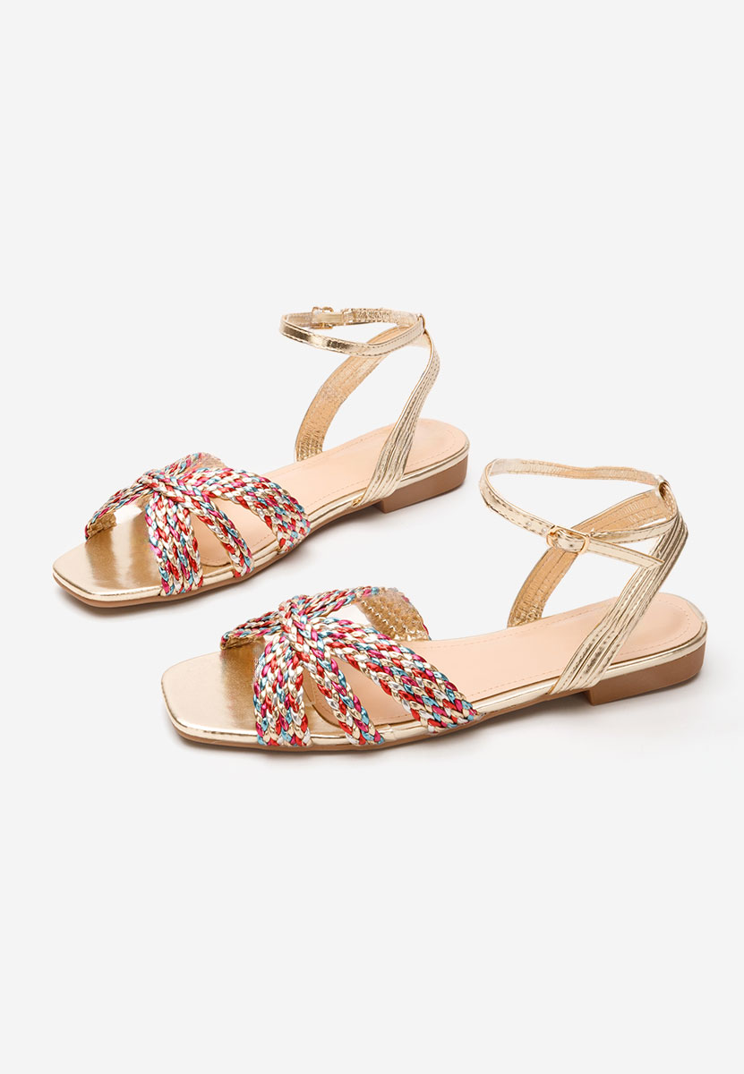 Sandales plates multicolores Rebbecca