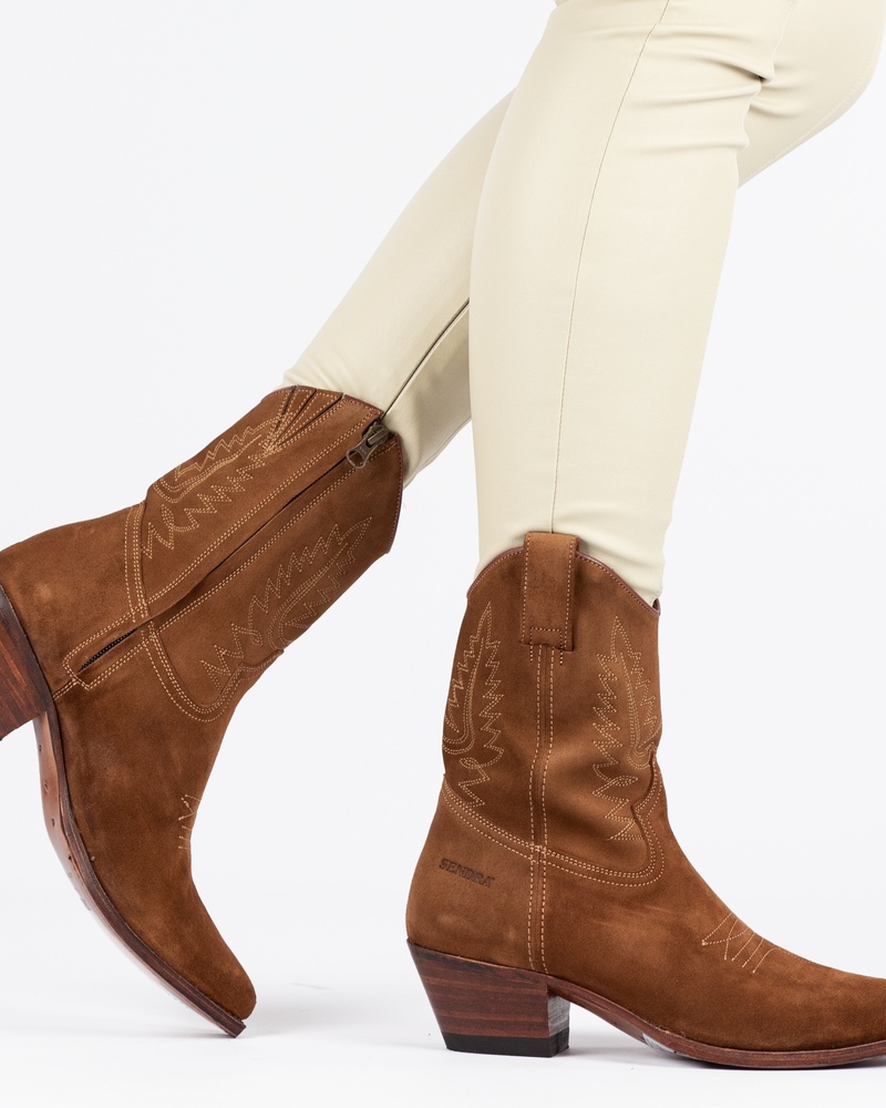 Sendra Lia Flex Cowboylaarzen  - cognac