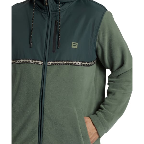 Sweat polaire BILLABONG BOUNDARY LITE ZIP FOREST GREEN