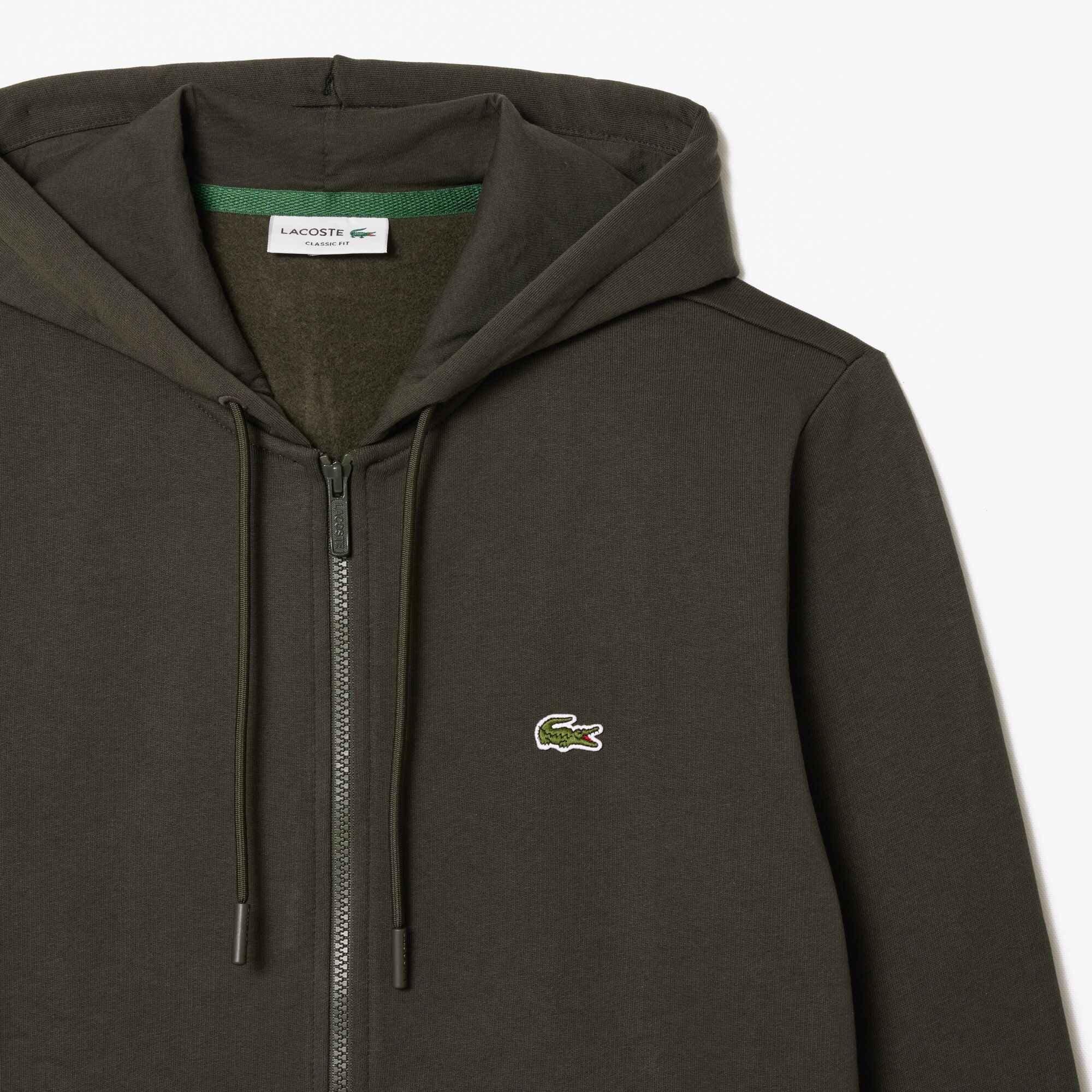 Lacoste Embroidered Croc Zip Hoodie
