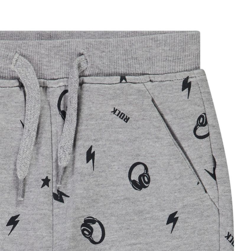 Jogging imprimé Rock pour bébé garçon - Gris chiné