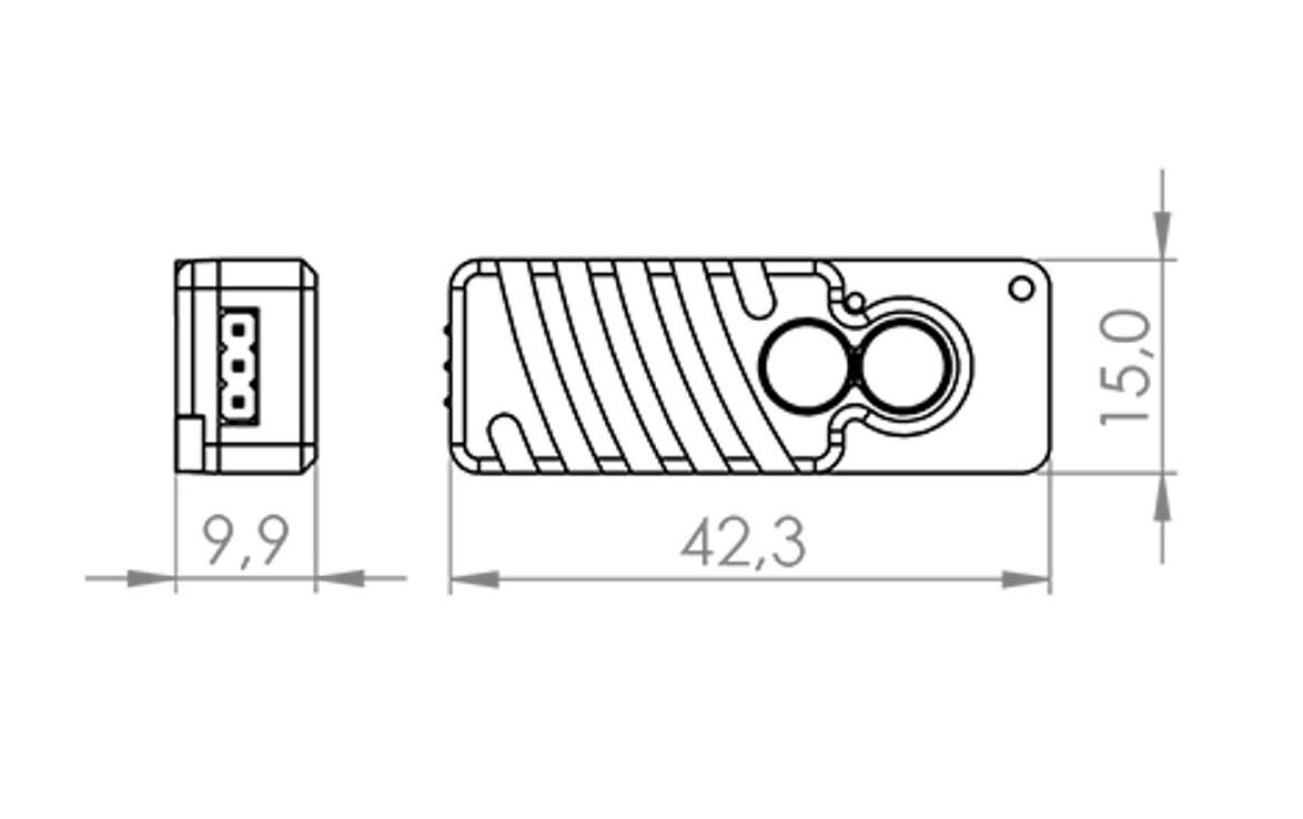 Spannungsregler V-Regulator BEC 5.3 V, 3 ALeistungsfähiger Spannungsregler für bis zu 8 Servos