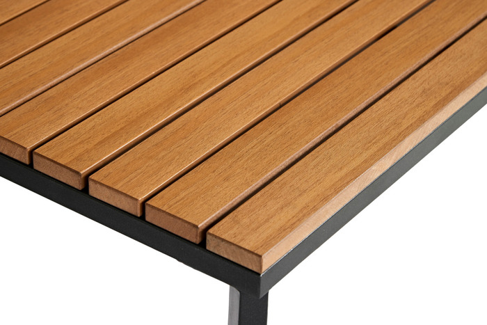 Loungesæt Tokyo 4 dele sort/grå/teak - Sunlife