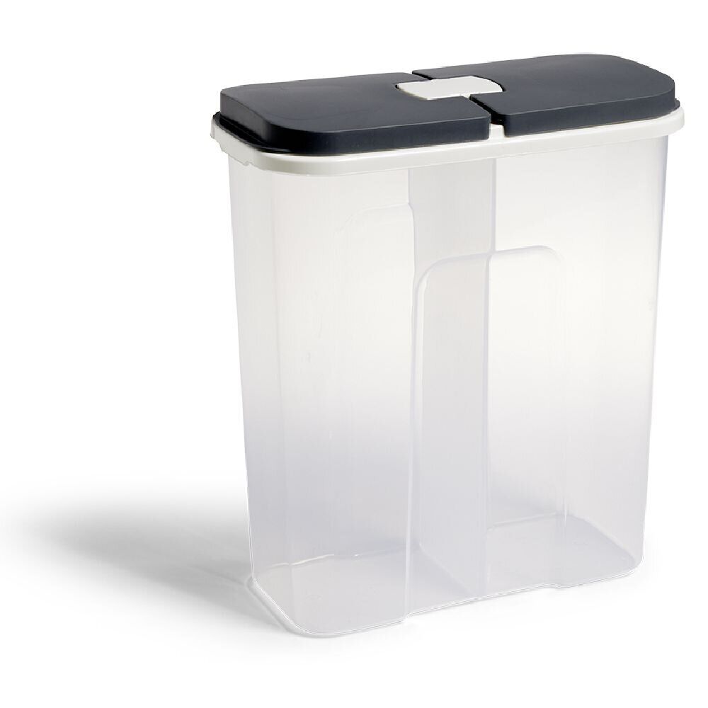 Boîte de conservation en plastique à 2 compartiments transparent 2,8L