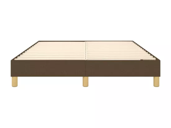 Sommier à lattes de lit Marron foncé 140x190 cm Tissu