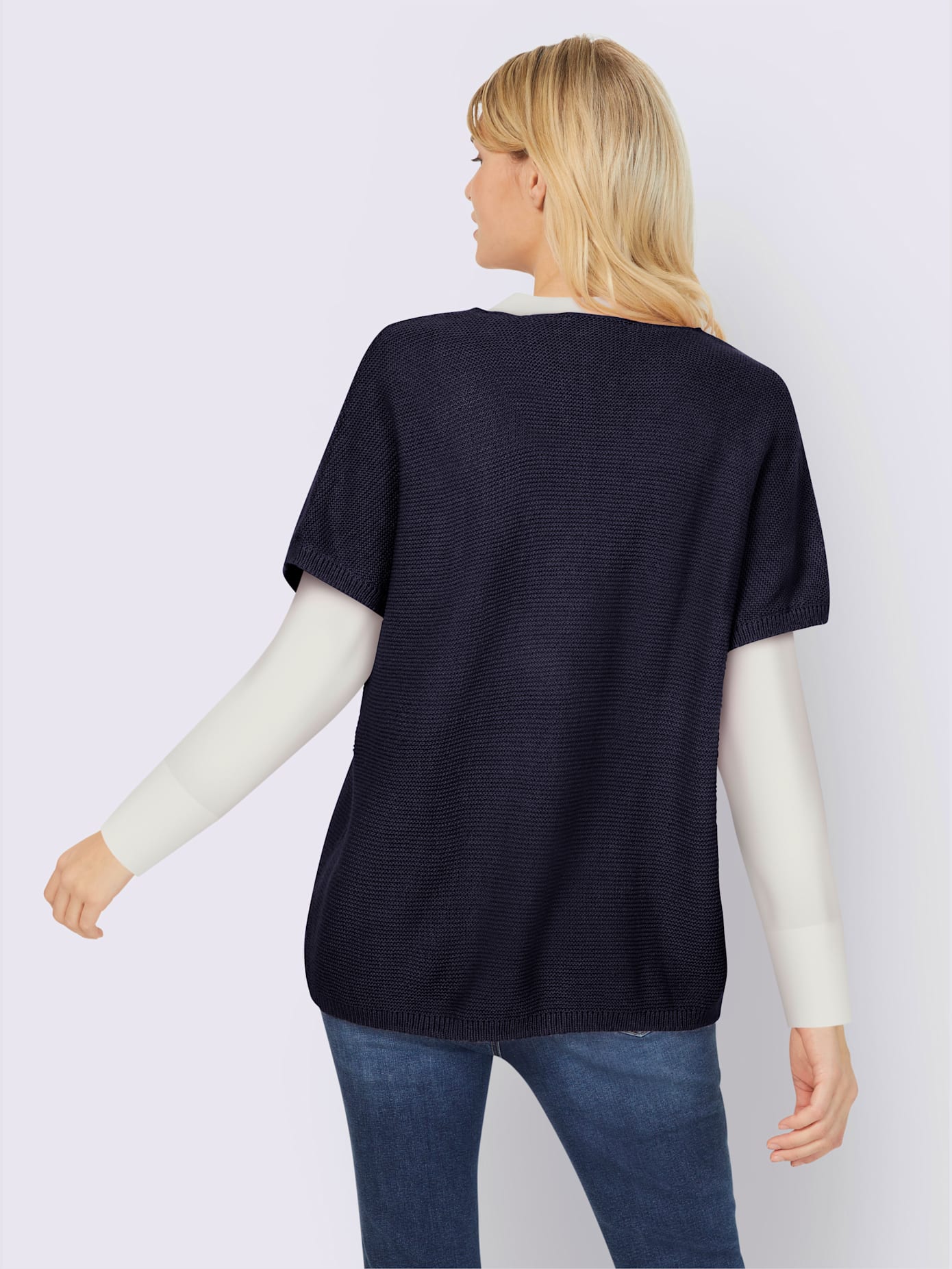 Débardeur en tricot mailles à l'envers tendance