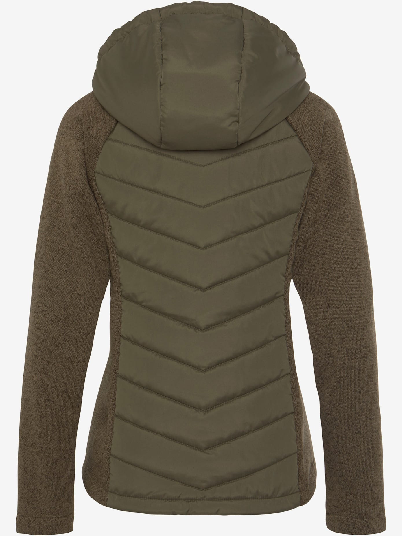 Doudoune veste matelassée en tricot polaire doux aux manches