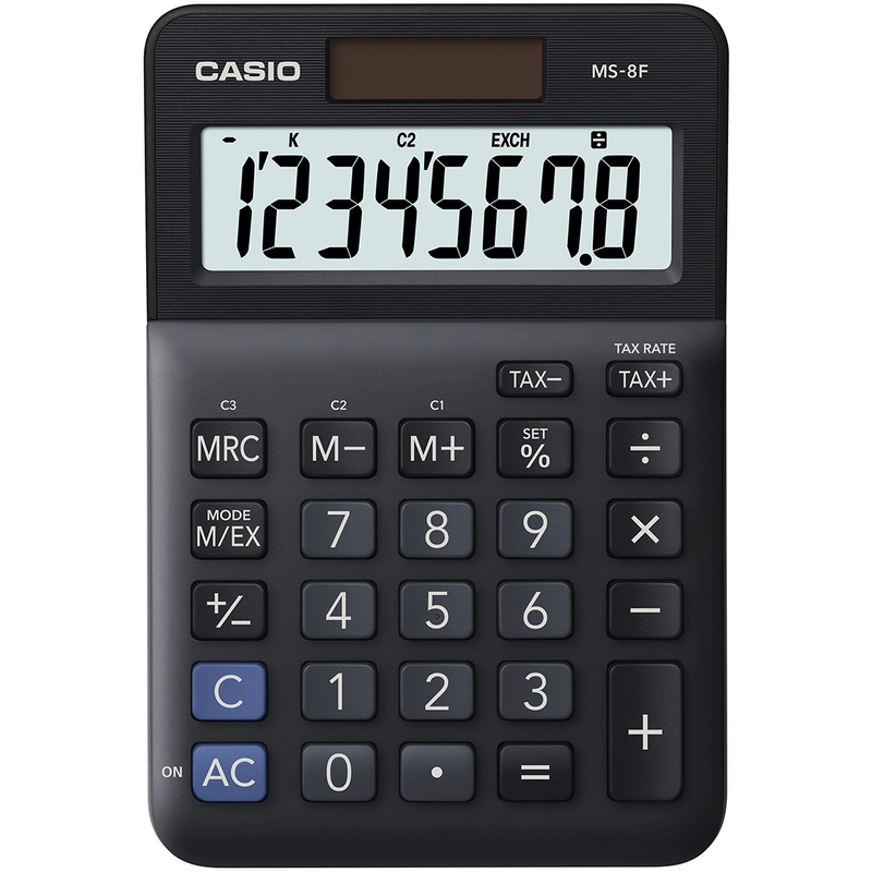 Casio Tischrechner MS-8F, schwarz