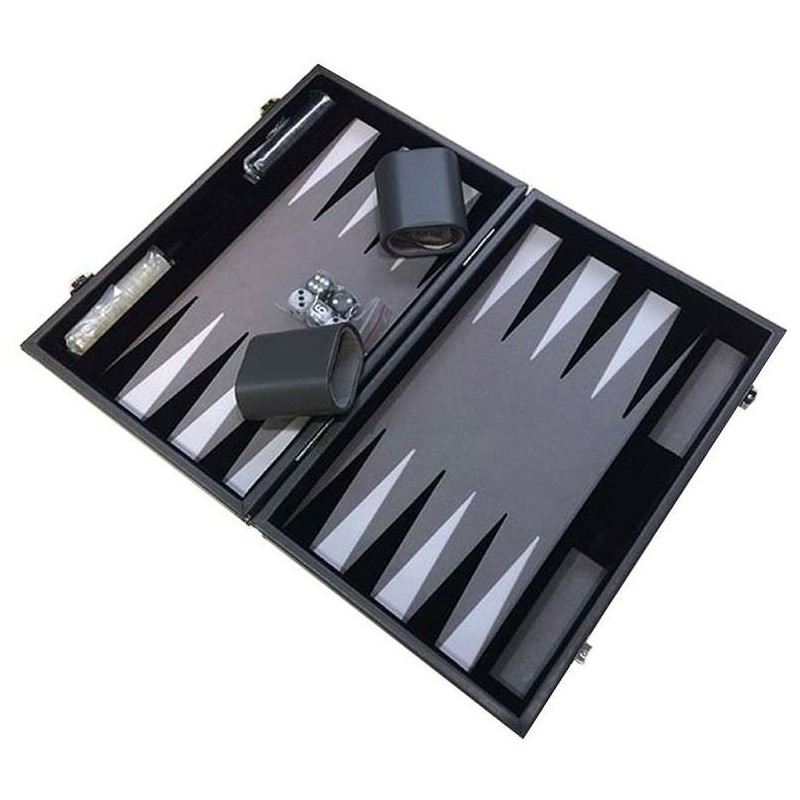 Backgammon Gris Prestige 30cm
