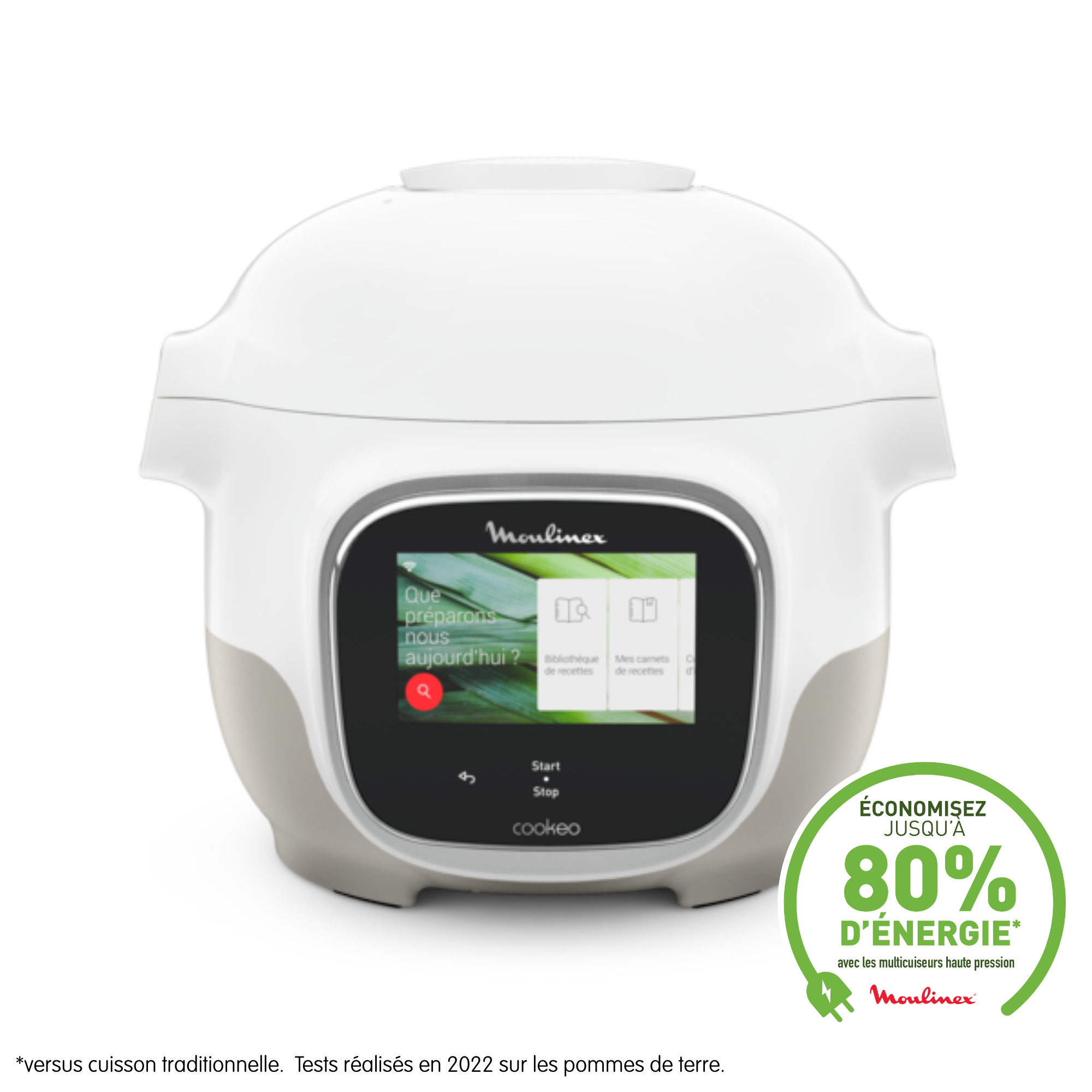 Cookeo Touch Mini, Multicuiseur connecté, 3L (2 pers.), écran tactile