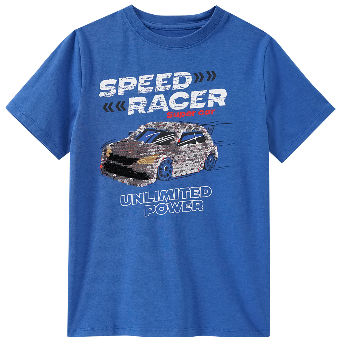 Topolino Jungen T-Shirt mit Wendepailletten blau