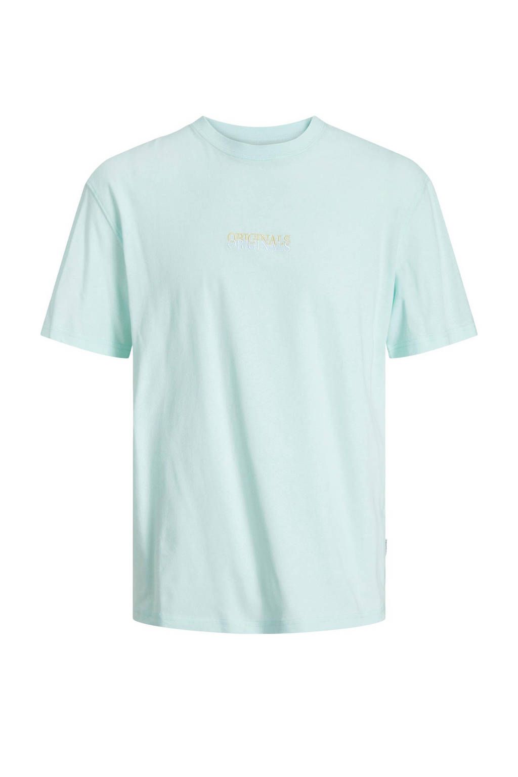 JACK & JONES T-shirt JORLAFAYETTE met tekst lichtblauw