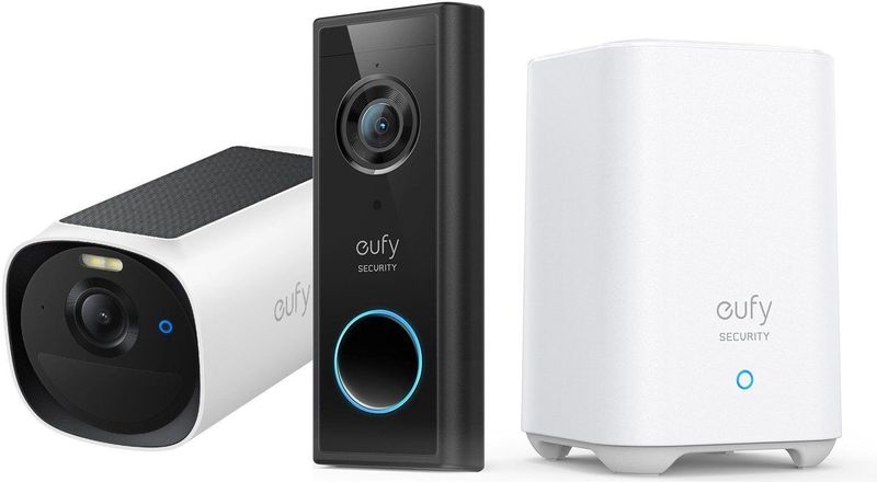 eufy - S220 - Video Deurbel - Inclusief eufyCam E40 2K Solar Camera - HomeBase 2 - Bundelvoordeel