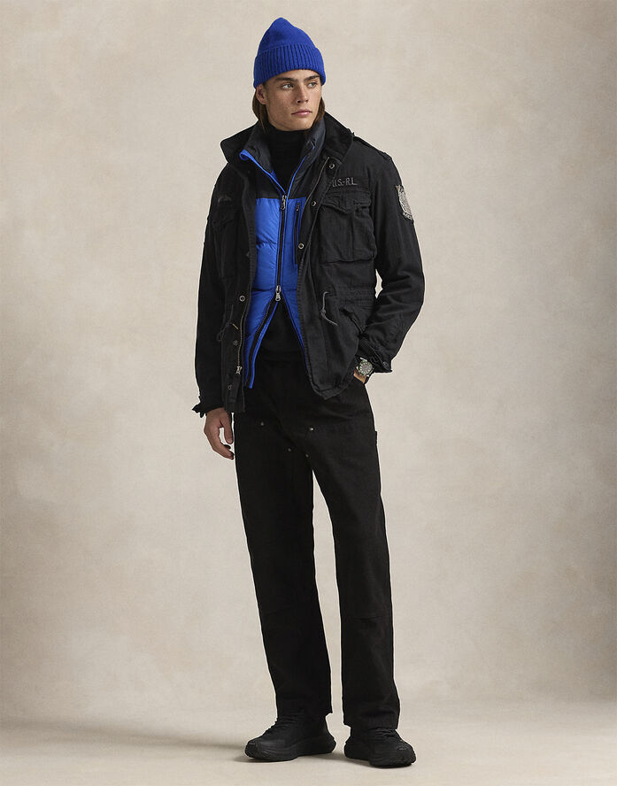Polo Ralph Lauren OD 10/1 HERRINGBONE-ICNC FLD JKT Polo black x