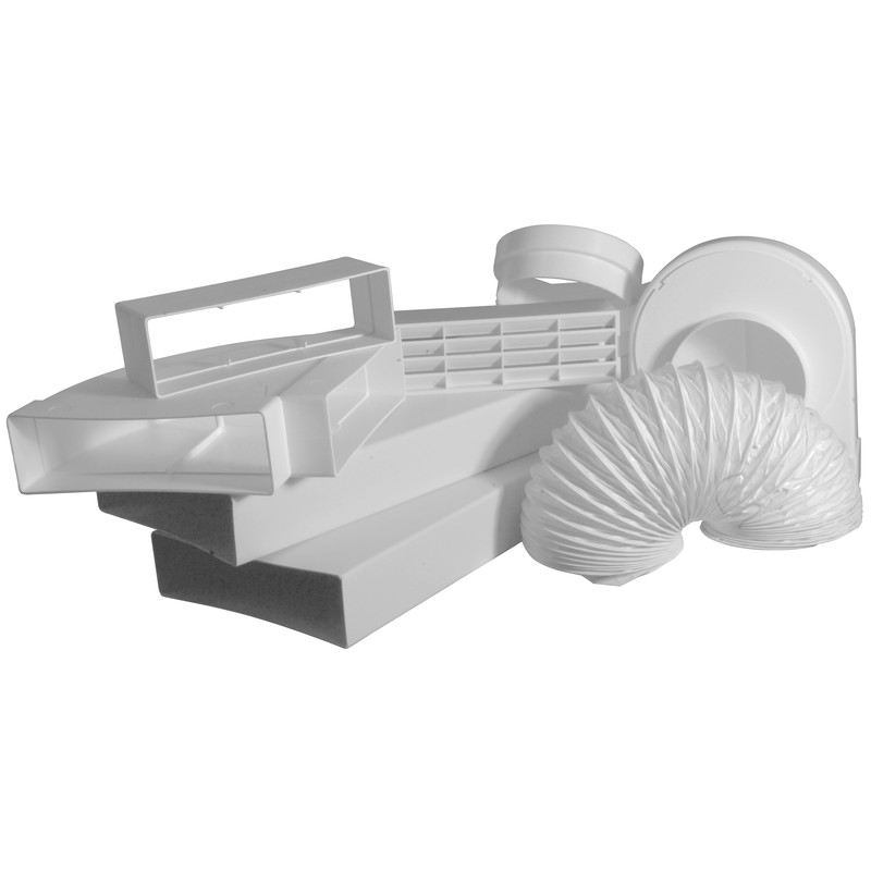 Wasemkap-set voor T125 koker 3m wit