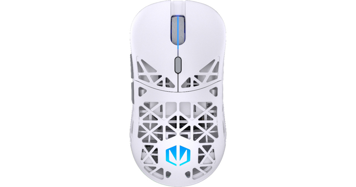 ENDORFYLIV Wireless Onyx White gaming muis  (Wit, 12.000 DPI, ARGB, USB-C / 2.4 GHz / Bluetooth)