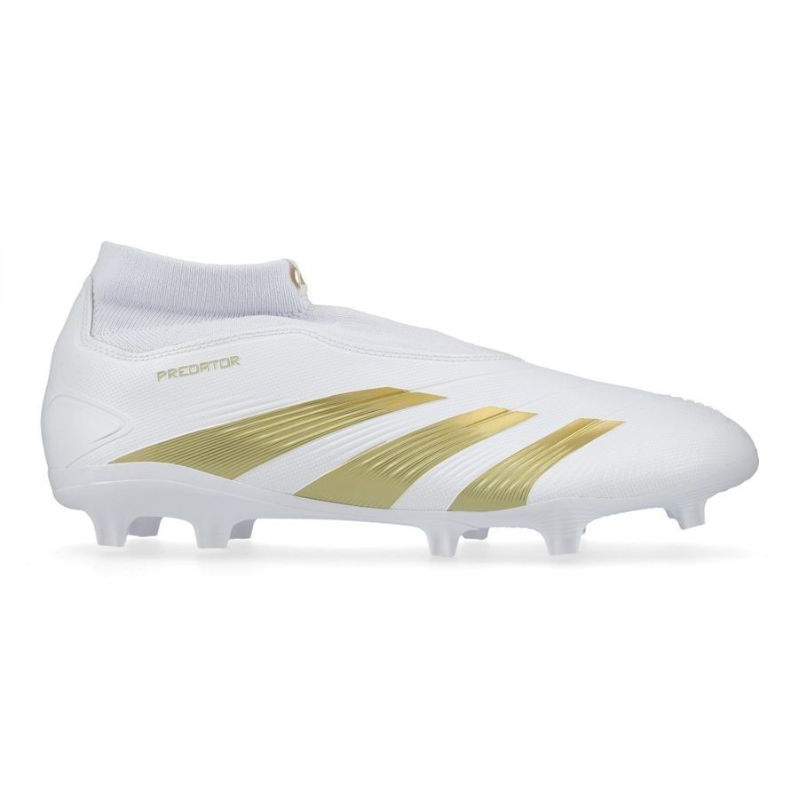 adidas Predator League Laceless FG Day Spark - Blanc/Doré/Blanc