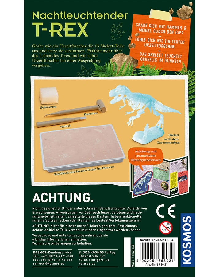 Mitbring-Experimente NACHTLEUCHTENDER T-REX