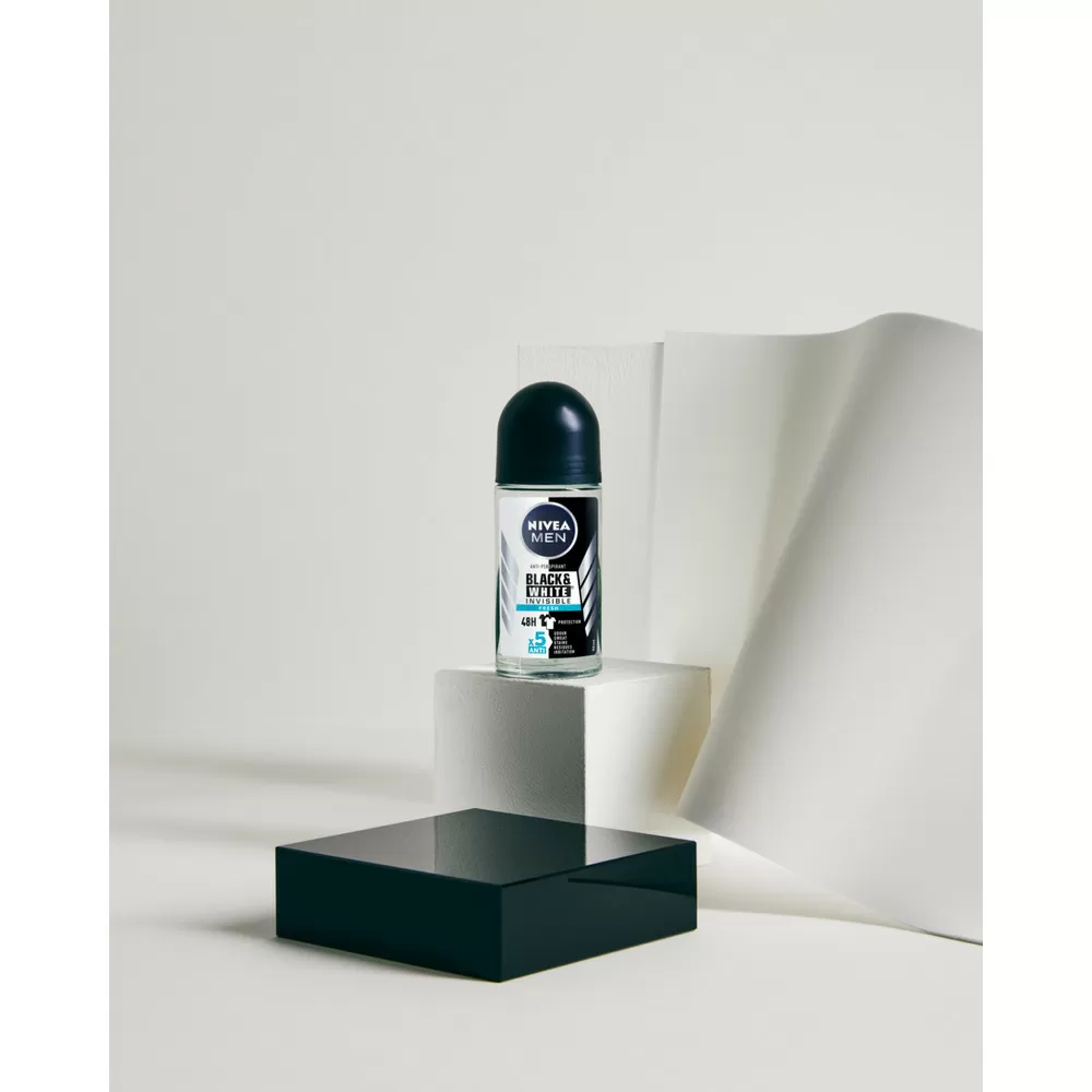 Nivea Men Black & White Invisible Fresh Deo Roll On - 50 ml.