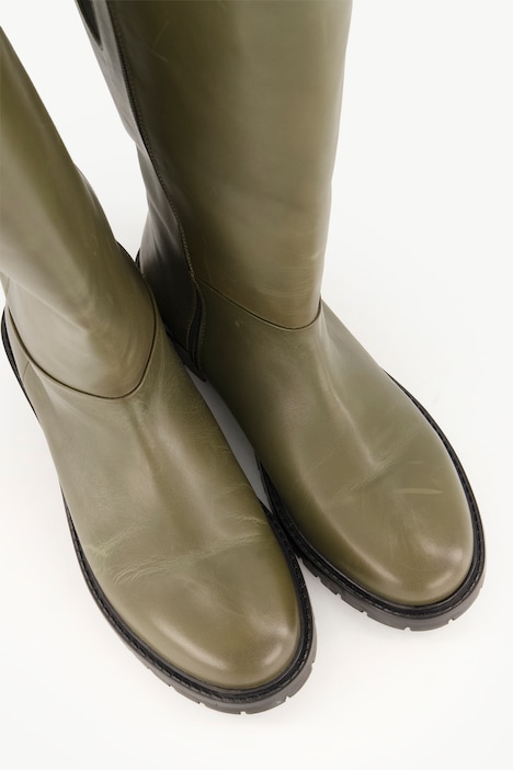 Lederstiefel, XL-Schaft, Weite H