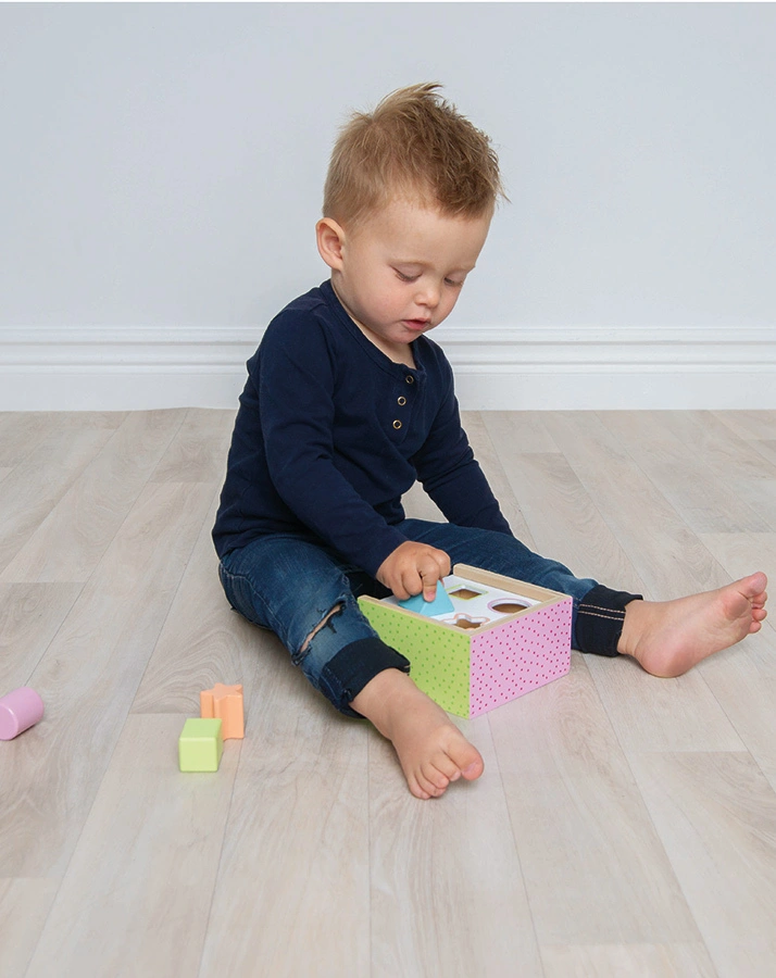 Sortierbox COLOUR LINE aus Holz