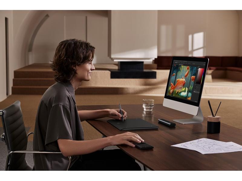 XP-PEN Stifttablet Deco Pro MW Gen 2 Präzises Stifttablet mit 16K Druckstufen inkl. Fernbedienung ACK05