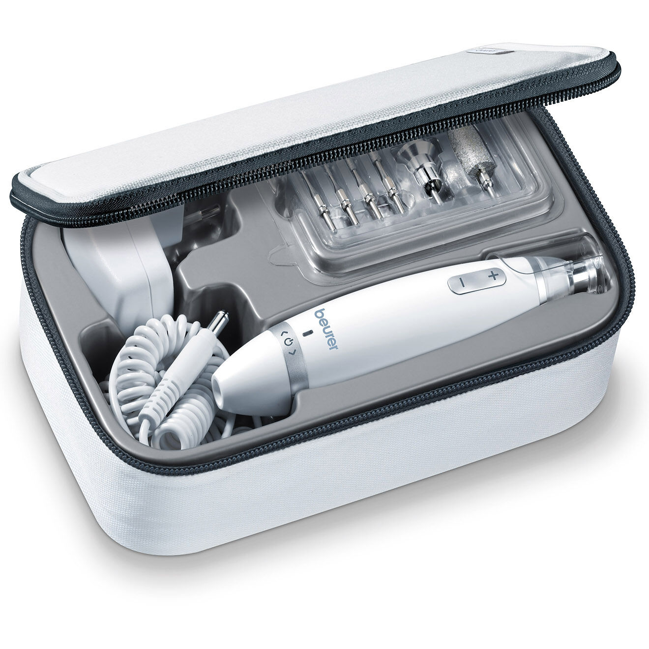Beurer Set manucure & pédicure Pro LED 10 embouts - blanc