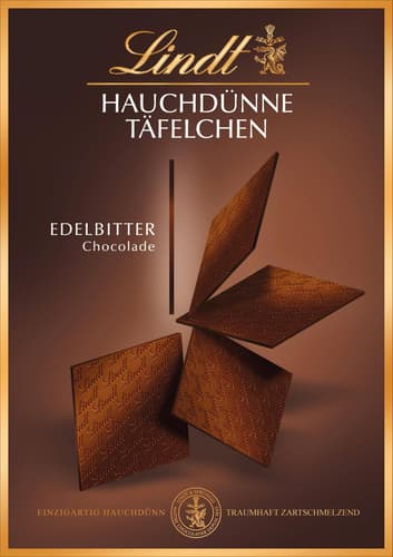 Lindt Hauchdünne Täfelchen Edelbitter