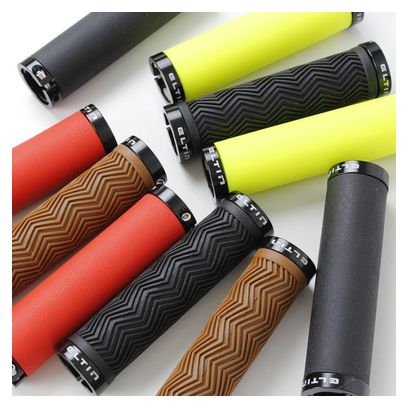 Poignées Eltin Silicone Touch Rouge fermetures Noir