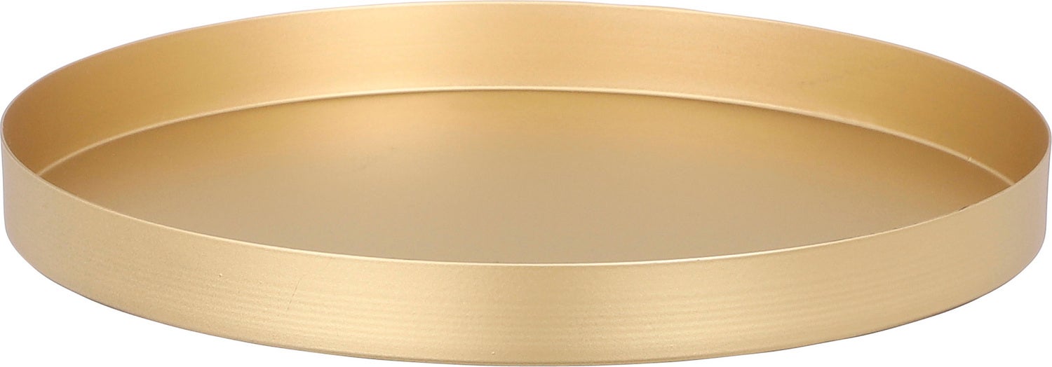 Mica Decorations decoratiebord Passo goud D 24,5 H 3,5 cm
