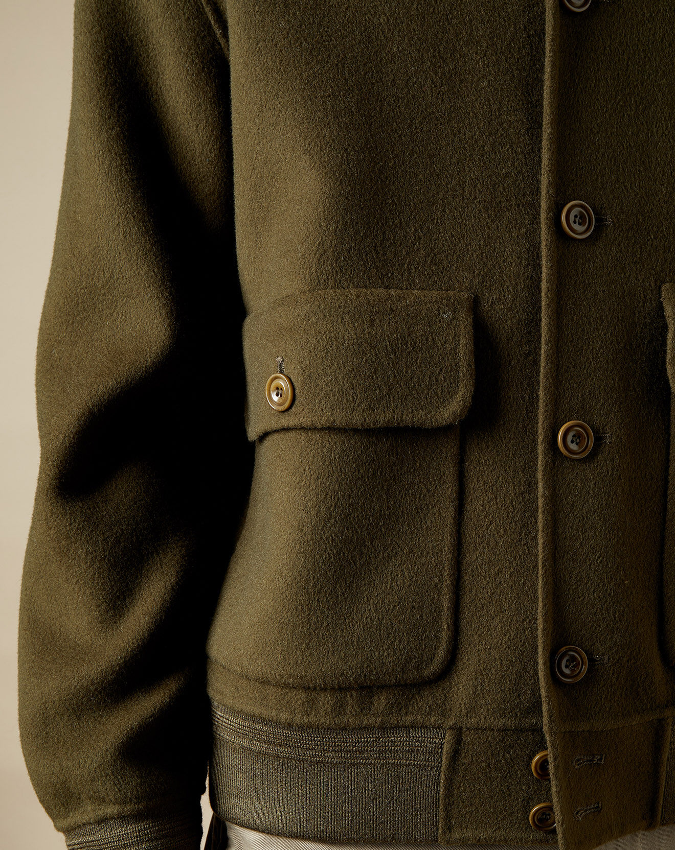 Hartford Blouson en Laine mélangée Dan army