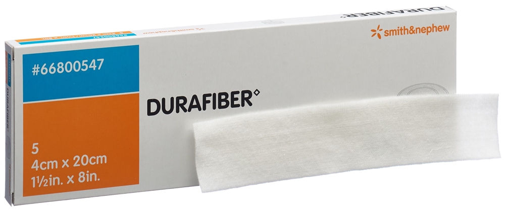 DURAFIBER Wundauflage<br>5 Stück, 4x20cm, steril