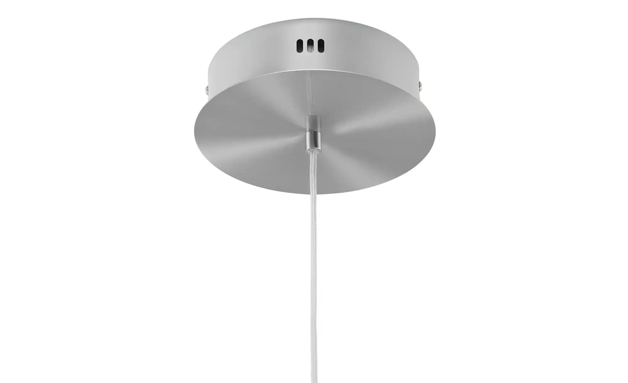 Trio LED-Pendelleuchte Nickel-matt geschwungen