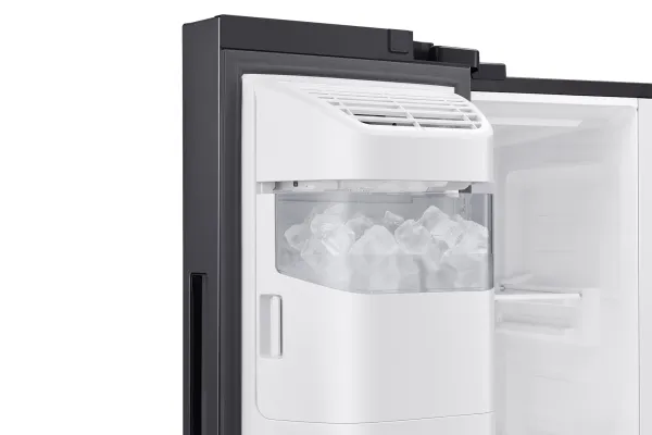 Samsung RS64DG5303B1 - Køleskab/fryser - side-by-side med vanddispenser, isdispenser - Wi-Fi - bredde: 91.2 cm - dybde: 71.6 cm - højde: 178 cm - 635 liter - Klasse E - Black DOI