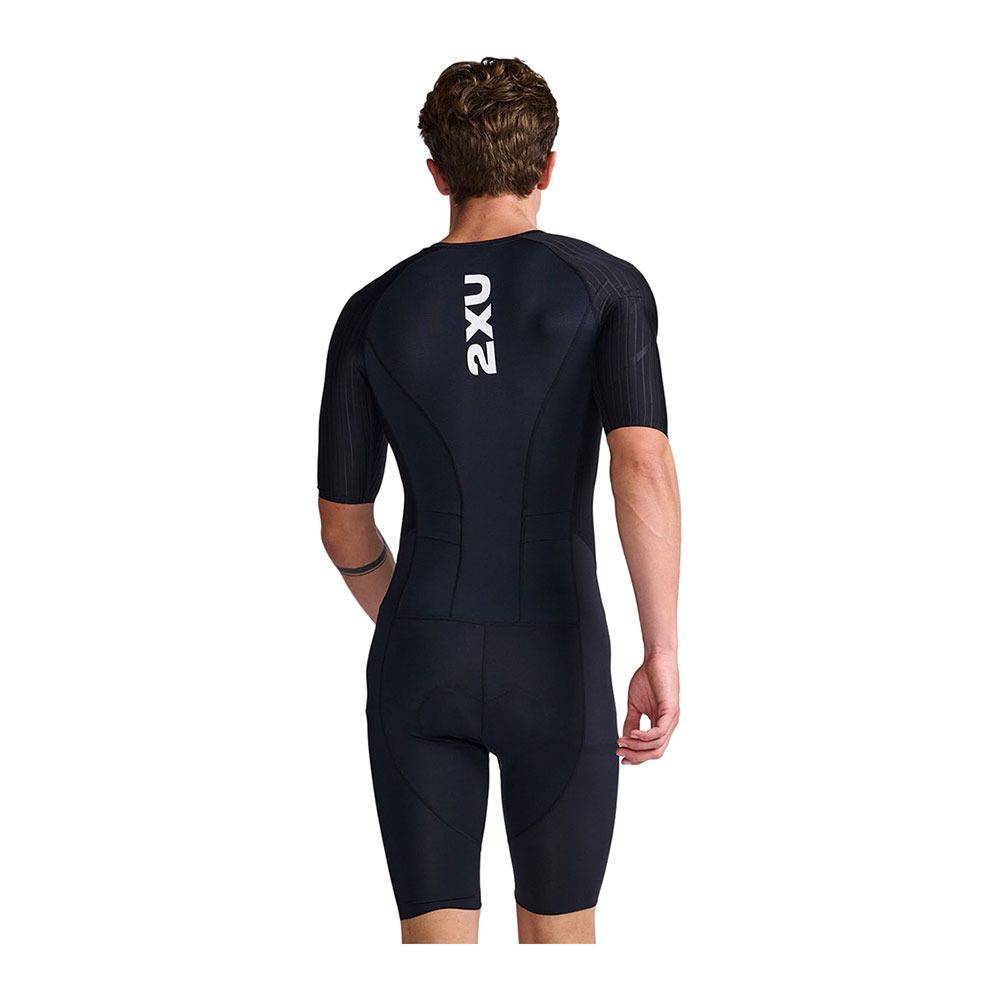 2xu AERO FZ - Combinaison trifonction shorty 6mm Homme black/white
