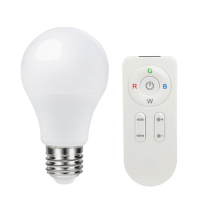 Ampoule LED A60 E27 806lm 8.4W = 60W Ø6cm Diall RVB et blanc chaud