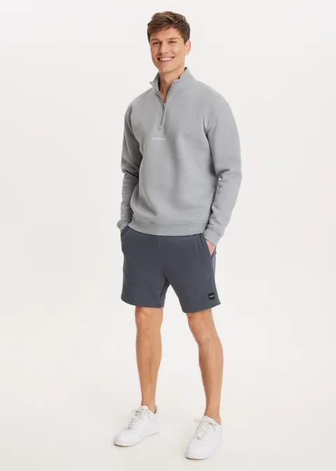 Brushed half zip sweater jeans (BLW.GR)