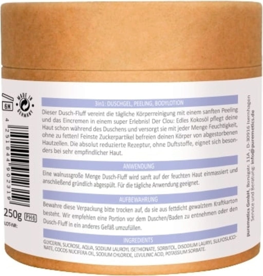 puremetics  3in1 Dusch-Fluff Sensibelchen, 250 g