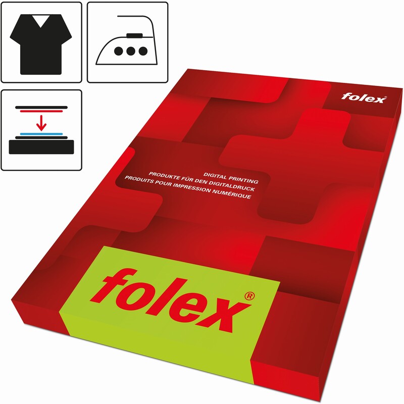 Folex T-Shirt Transferfolie, für farbige/dunkle Textilien, A4