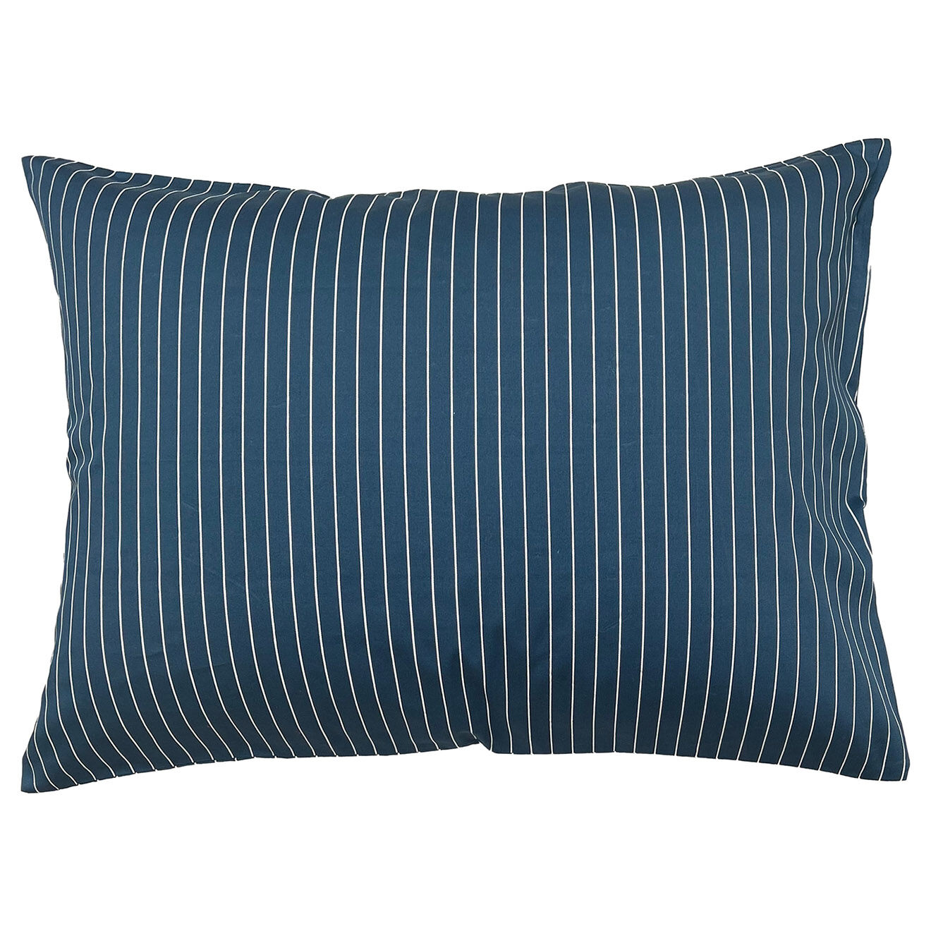 Perle de Coton Taie d'oreiller rectangulaire Pheonix en satin de coton bleue - 50x70 cm