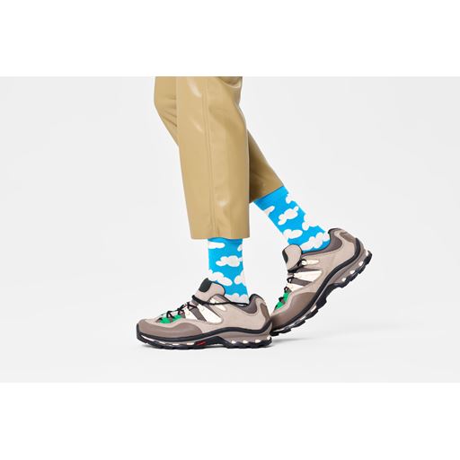 Happy Socks Cloudy Strømper, Light Blue, 41-46