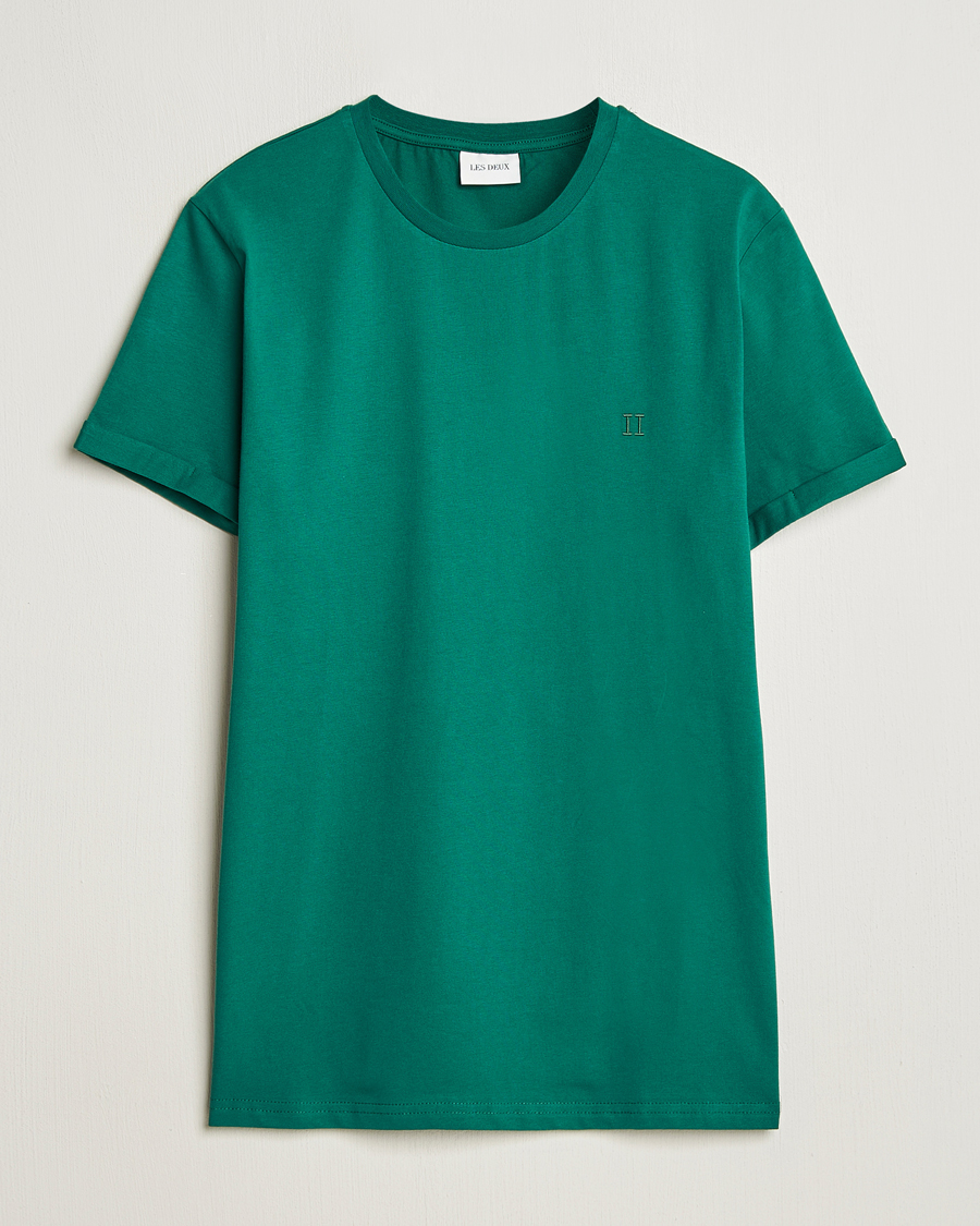Les Deux Norregaard Contrast T-Shirt Evergreen