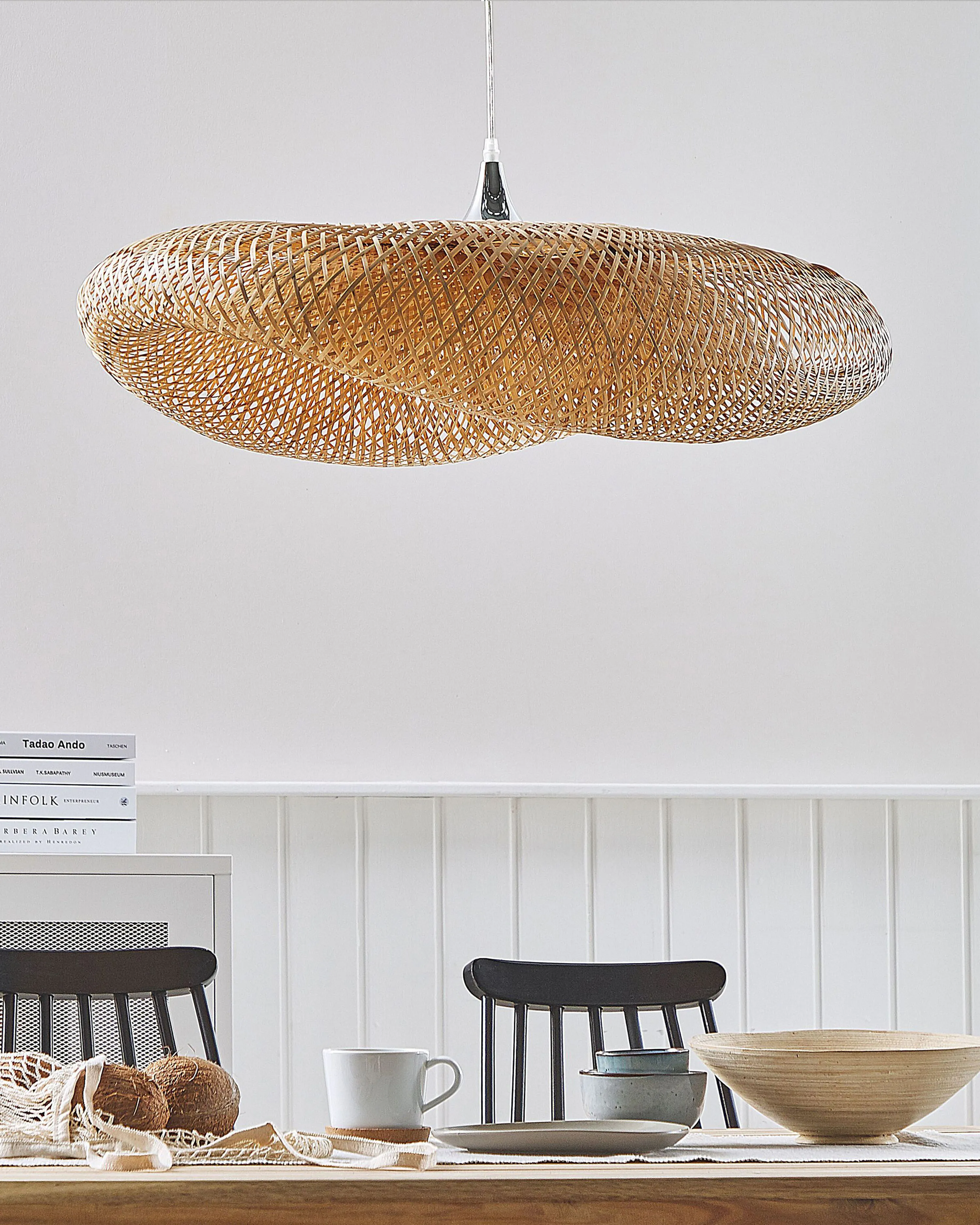 Hanglamp BOYNE Bamboehout Lichtbruin