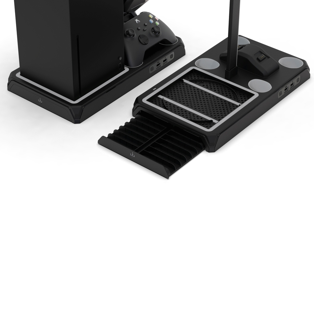 iMP Tech Xbox Series X|S DLX+LED Multifunktions-Ladestation mit 2 Akkus