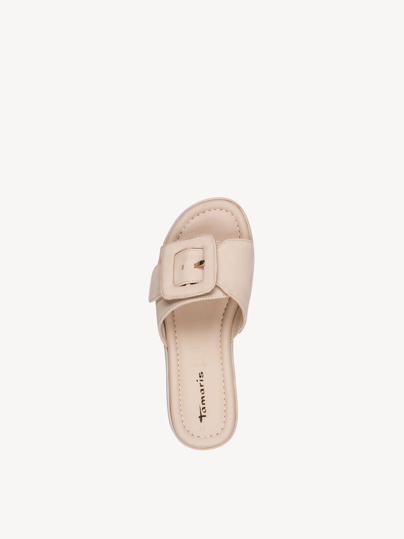 Leren Slipper - beige