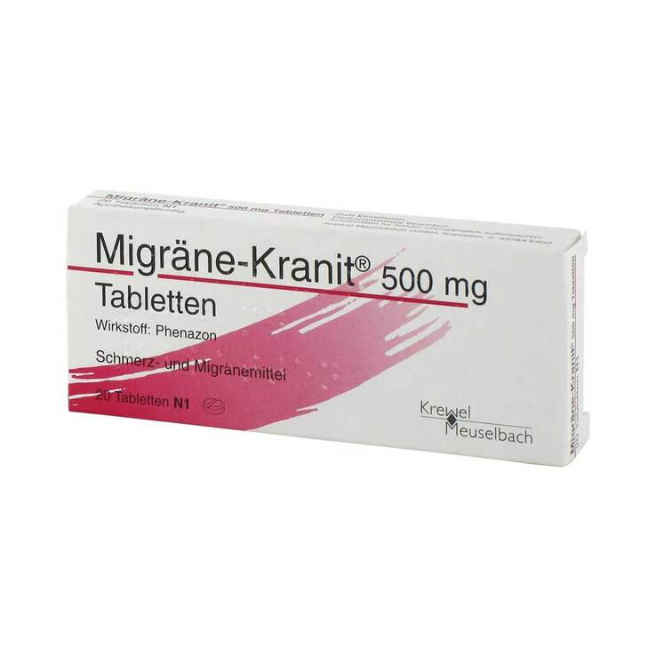 Migräne Kranit 500 mg Tabletten, 20 St