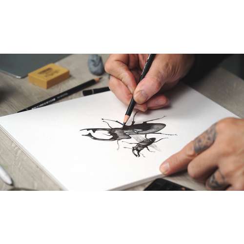 CRETACOLOR® Deep Black Zeichen- und Skizzierset