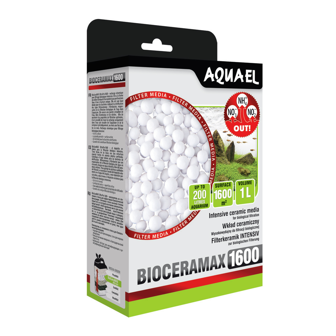Matéria filtrante Aquael BIOCERAMAX (Pro 600 1 LT)