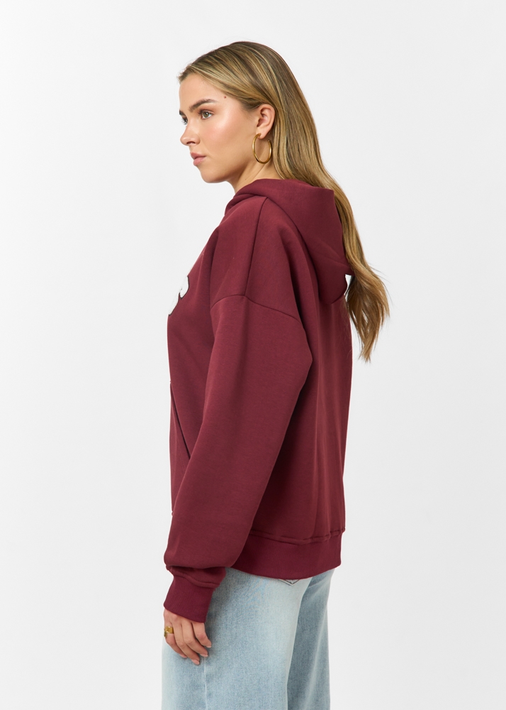 Demi hoodie burgundy