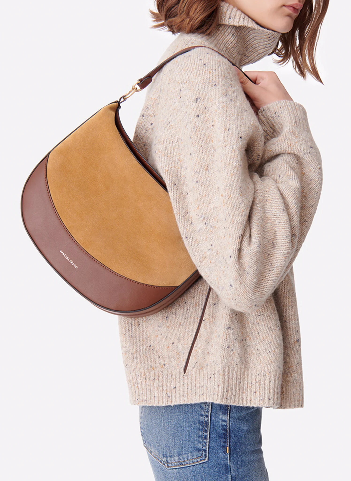 DAILY BAG - Sac bandoulière en cuir| Marron